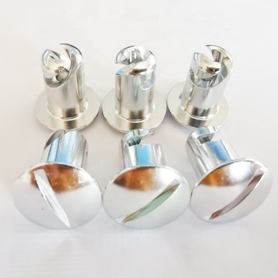 Universal Durable Silver Aluminum 5/16&quot;.500&quot; 1/4 Quick Turn Dzus Dome Head Sprint Car per OE su misura NO.