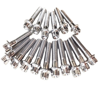 Aggiornate la vostra auto con OE standard NO. Titanio universale 12 PT RS/ RX Kits di bordo diviso M7 x 32 bulloni e viti per flange di dadi