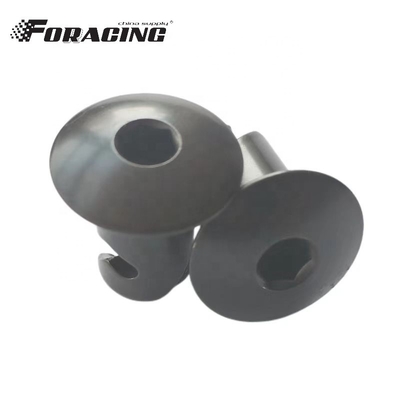Fitting per auto universale in alluminio su misura Dzus Allen Head Button Quarter Turn Fasteners 7/16&quot;.500 Nero a prezzi accessibili