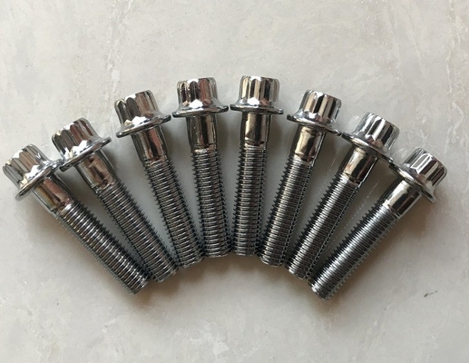 12 PT BBS RS/RX Split Rim Bolts M7 x 32 Acciaio cromato per prestazioni standard DIN prestazioni durature