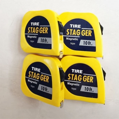 Universal Car Fitment Sprintcar Wingless Dwarf 1/4&quot; x10' Tire Stagger Tape Measure con standard OE NO. e Universal