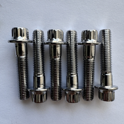 Performance M8 x1.25x 32MM Titanio Flange bullone per auto da corsa Nero/verde/finitura naturale personalizzata
