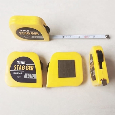 Universal Car Fitment Sprintcar Wingless Dwarf 1/4&quot; x10' Tire Stagger Tape Measure con standard OE NO. e Universal