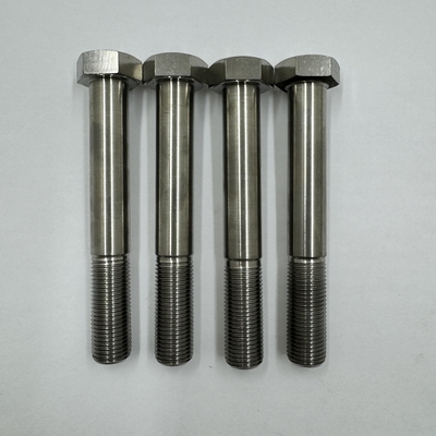 DIN Standard GR5 Titanio Hex testa bullone 1/2 &quot;-20 x 4,5&quot; bulloni con finitura naturale 6AL-4V Lega di titanio