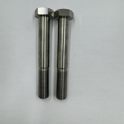 DIN Standard GR5 Titanio Hex testa bullone 1/2 &quot;-20 x 4,5&quot; bulloni con finitura naturale 6AL-4V Lega di titanio