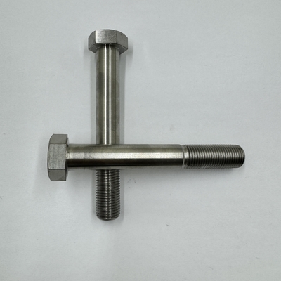 DIN Standard GR5 Titanio Hex testa bullone 1/2 &quot;-20 x 4,5&quot; bulloni con finitura naturale 6AL-4V Lega di titanio