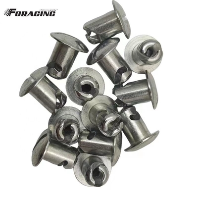 Componenti per auto universali 7/16&quot; *.500&quot; Dome Head Quarter Turn Stud con fissaggi Dzus in acciaio