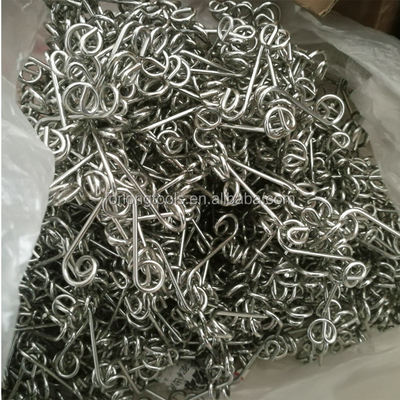Universal Car Fitment Silver Dzus Spring Grip.375 Fast Turn Fasteners in acciaio inossidabile per le auto da corsa