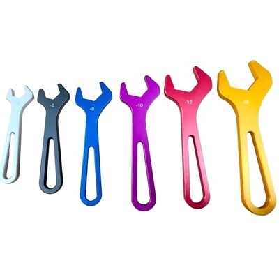 Universal AN Spanner Aluminum Billet Racing Tool Sets 6 pcs One Kit AN4-AN16 Sprint Car Wrenches per le corse e l'adattamento
