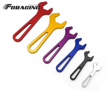 Universal AN Spanner Aluminum Billet Racing Tool Sets 6 pcs One Kit AN4-AN16 Sprint Car Wrenches per le corse e l'adattamento