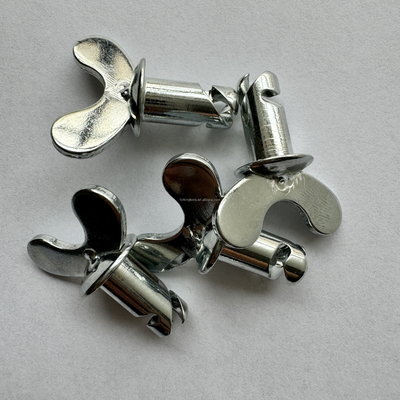 Buttoni della testa della farfalla in acciaio Dzus Dome Argento 5/16 &quot;x.500&quot; per la presa e le prestazioni della macchina Sprint