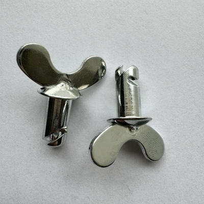 Scopo di sostituzione/riparazione OEM accettato Dzus Dome Butterfly Head Buttons con manico Silver 7/16&quot; x.500&quot; Steel Sprint Car
