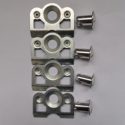 Supplementi di montaggio per fissaggio in acciaio industriale universale Standard Quick Turn Dzus Back Plate per una facile installazione