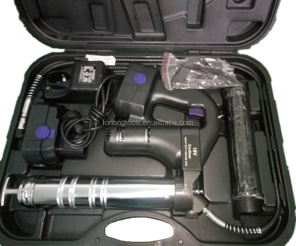 Universal OE NO. 18V Black Electric Grease Gun ricaricabile con capacità di 500cc e lunga durata Tipo Giappone senza fili