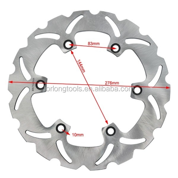 Scopo di sostituzione/riparazione Honda VFR Z 400 CBR F 600 Rotore del disco freno anteriore 276mm Dimensione con 6 fori di montaggio in posizione anteriore