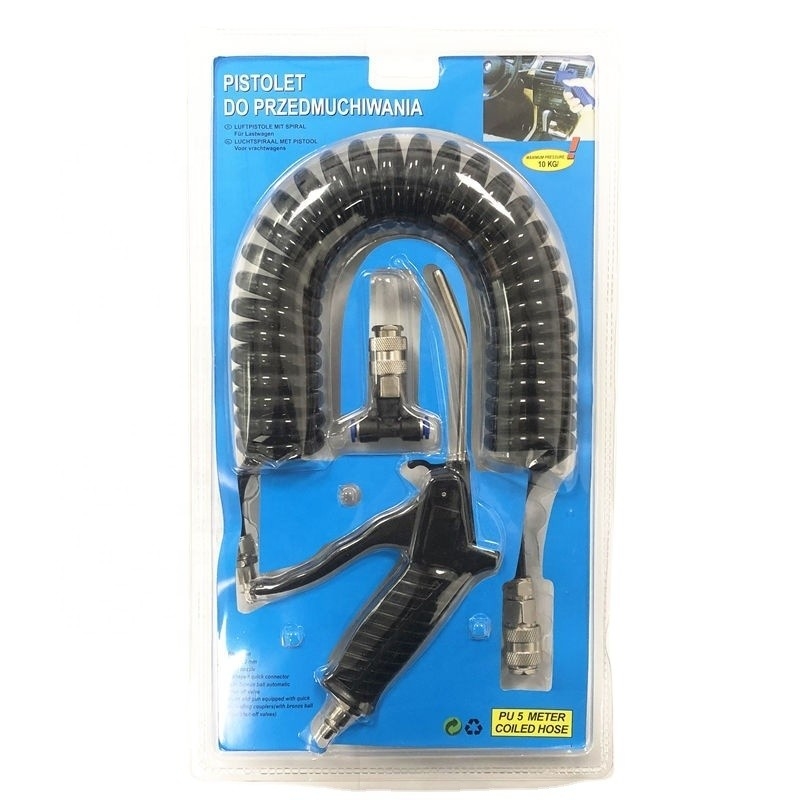 Supporto personalizzato 5m Tubo di tubatura a rimbalzo Air Duster Blow Gun Consumo medio di aria per la pulizia del soffiatore di polvere per auto camion camion