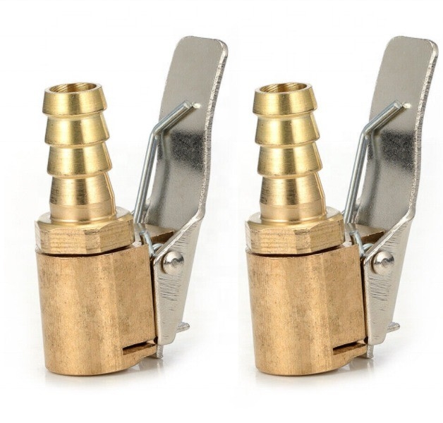In magazzino 6MM 8MM Pneumatici auto Pneumatici a ruote Air Chuck Inflator Pump Valve Clip Connector per veicoli universali pronti per la spedizione
