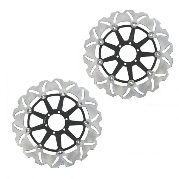 320mm OD Fronte sinistra destra APRILIA FLOATING BRAKE DISC ROTORA F1 FUTURA 125 MX 125 RS 125 con spessore 4,5 mm