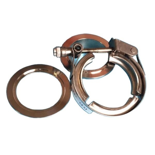 Motori universali Sprint Car 2.5 pollici di acciaio inossidabile Vband Clamp a rilascio rapido con due flange