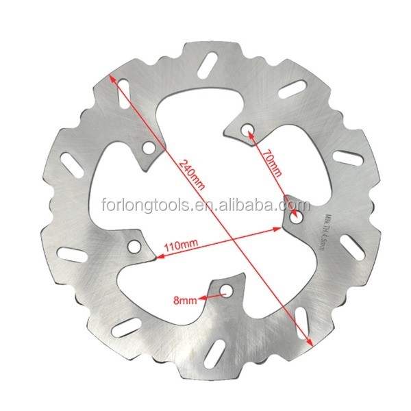 240MM Fresco a disco in acciaio inossidabile per moto BMW G 650 X Moto 650 Fissato e robusto Forno di montaggio 5 Spessore 4,5 mm