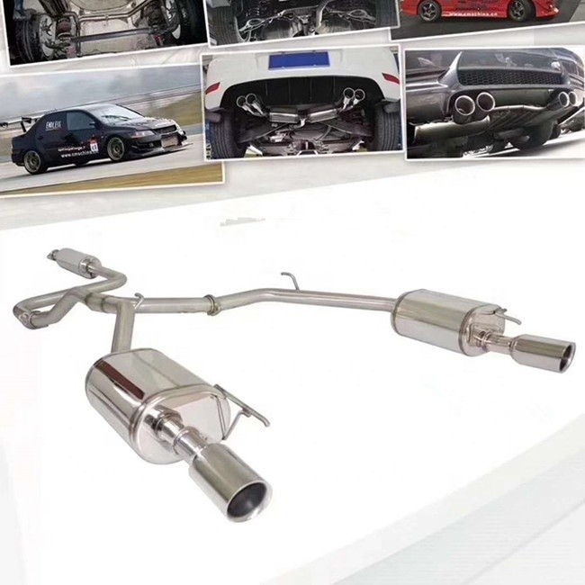 Acciaio inossidabile 304 per auto universale Chevrolet Cruze Sistema di scarico della parte media e posteriore con controllo valvola