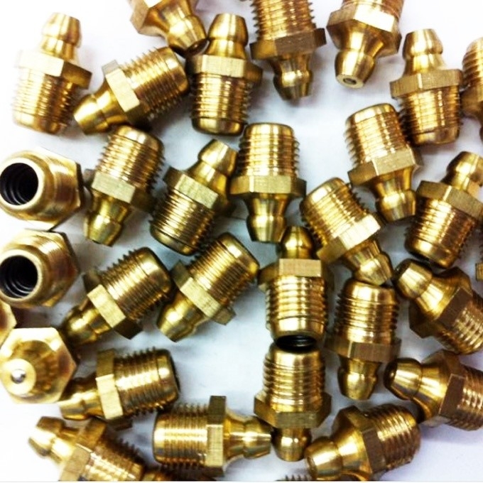 M8 M10 M6 5/16-24 1/4-19 1/4-28 Grease Zerk Nipple Fitting per applicazioni industriali