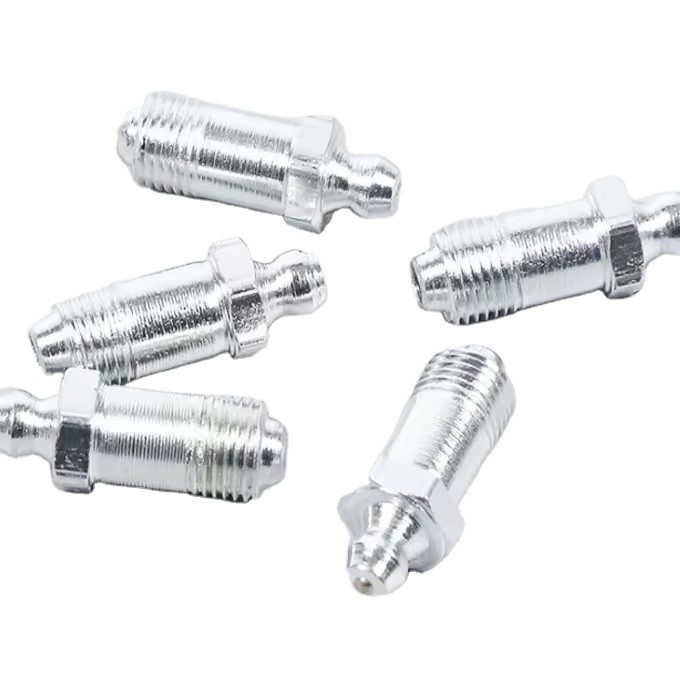 1/4&quot;-19 BSP Grease Nipple Cap Acciaio inossidabile Fitting diretto 90 gradi per attrezzature di trasporto Supporto personalizzato OEM