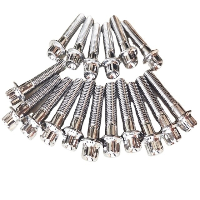 Bolti universali in acciaio M7 x 32 mm per ruote BBS con cromo ad alta resistenza