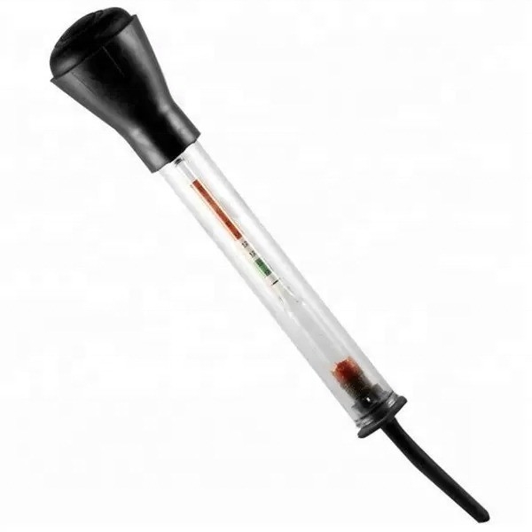 Nero e rosso 330mm/13&quot; tubo di gomma di vetro lunghezza idrometro batteria auto per il rilevamento rapido di elettroliti acidi dell'acqua