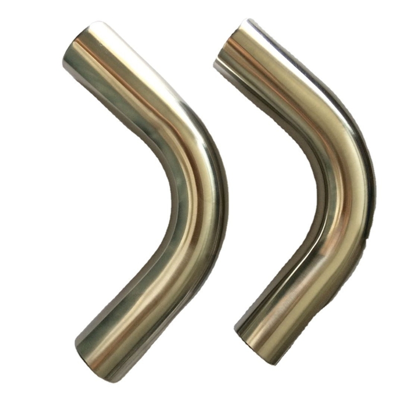 Connessione di saldatura 25mm * 1,5mm 90 gradi gomito tubo di scarico in acciaio inossidabile 304 materiale per industria
