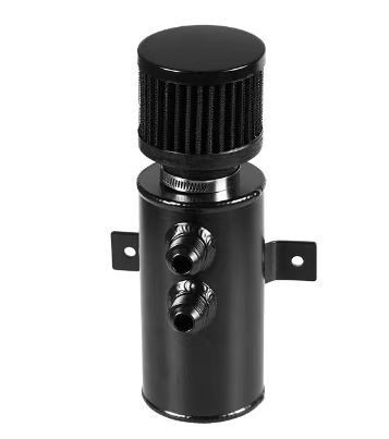 Universal 750ML Oil Catch Can Reservoir Serbatoio di alluminio lucidato W/ Breather Filter confonde AN10 per prestazioni senza pari