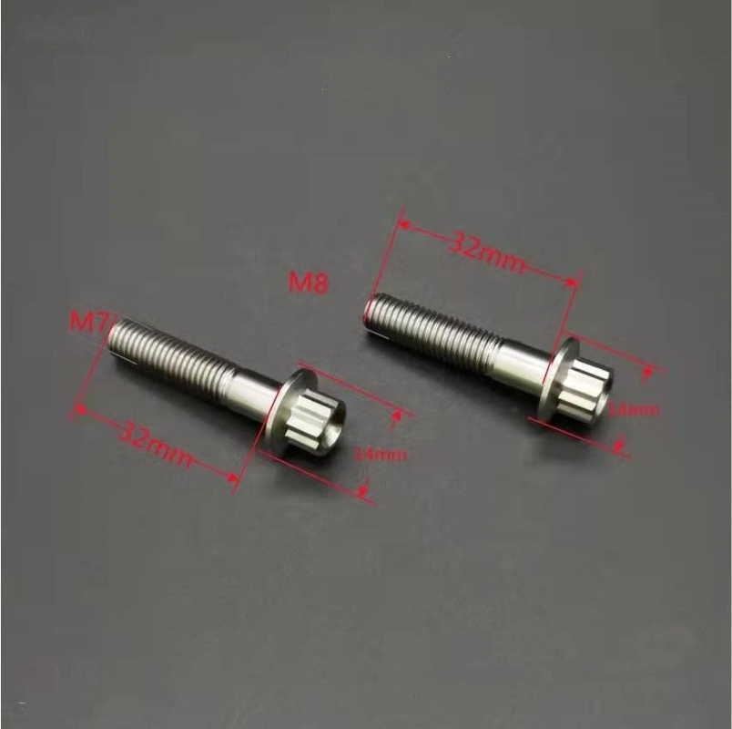 ISO Standard Zinc Finish Acciaio e Titanio Gr5 12 PT BBS Split Rim Bolts M7 x 32mm M8*32mm per applicazioni automobilistiche