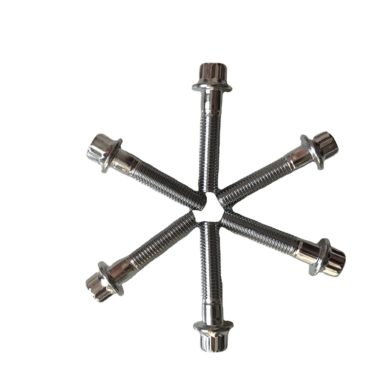 Sprint Car 12 PT BBS RS/RX bulloni a cerchione divisa M7 x 32 bulloni in acciaio all'interno cromati per lo standard ISO