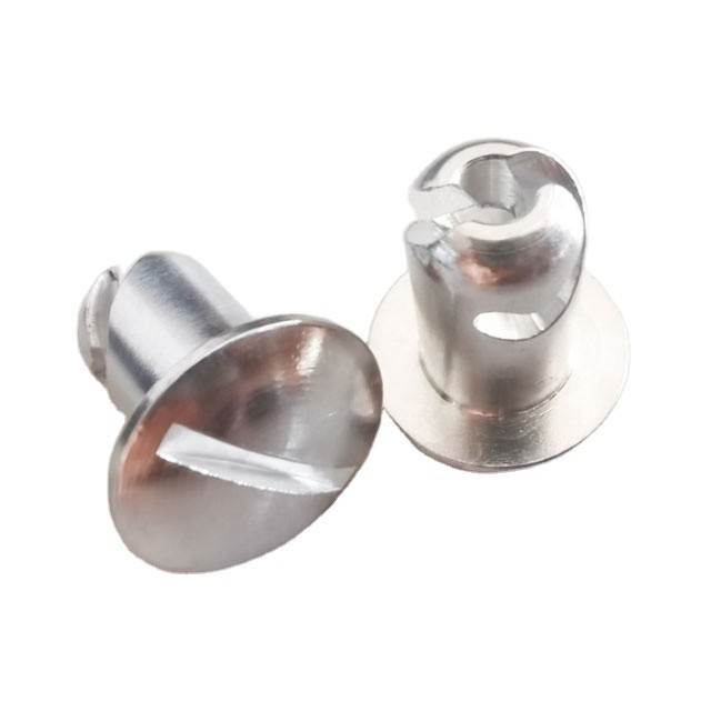 Universal Durable Silver Aluminum 5/16&quot;.500&quot; 1/4 Quick Turn Dzus Dome Head Sprint Car per OE su misura NO.