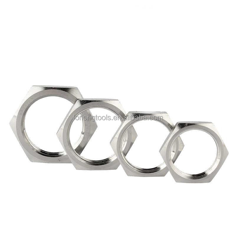 Fino naturale di acciaio inossidabile Hex Jam Noce 5/8-18 Noce sottile per le dimensioni standard nel sistema di misurazione imperiale