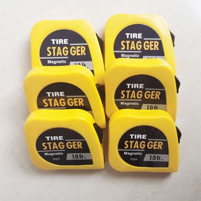 Universal Car Fitment Sprintcar Wingless Dwarf 1/4&quot; x10' Tire Stagger Tape Measure con standard OE NO. e Universal