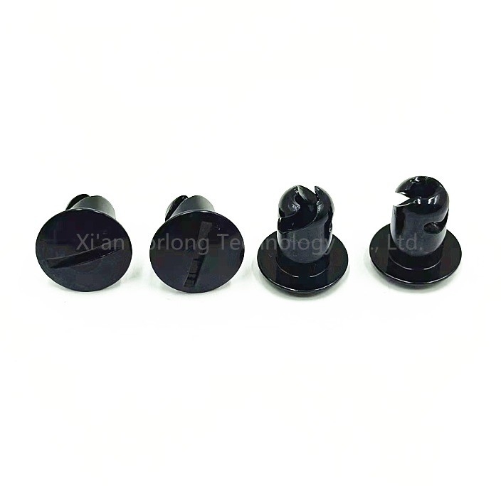 Buttoni universali neri 7/16&quot;x.550&quot; in alluminio Dzus Dome Head l'aggiunta perfetta al tuo arsenale di fissaggio