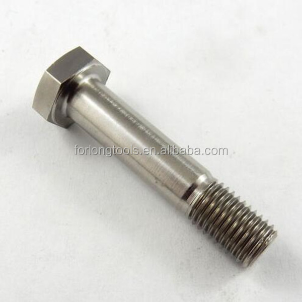 6AL-4V Lega di titanio finitura naturale testa esessuale bullone 1/2 &quot;-20 x 4,5&quot; componente essenziale di costruzione pesante