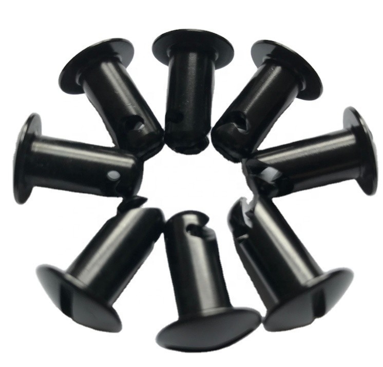 Universal Black Aluminum 5/16&quot; * 0,500&quot; Fast Quarter Turn Dzus Fasteners con bottoni/sottili cuscinetti a cupola liscia e presa resistente