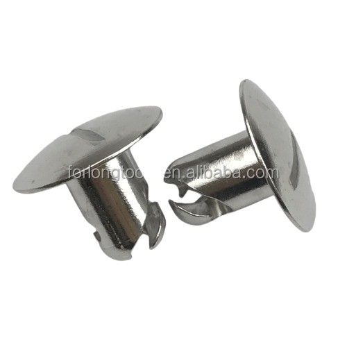 Compatibilità universale 7/16&quot; Sprint Car Argento Aluminico Quarter Turn Dzus con 1&quot; Grande Testa Disegno di finitura argento