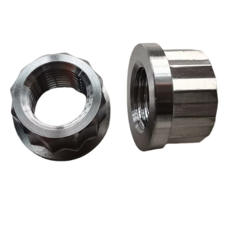 Argento universale 1/2&quot; -20 Titanio 12 PT Noccioline di flangia La combinazione definitiva di forza e versatilità in argento